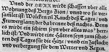 Frühneuhochdeutsche Lutherbibel, Druck von 1582 (Stiftsbibliothek Einsiedeln)