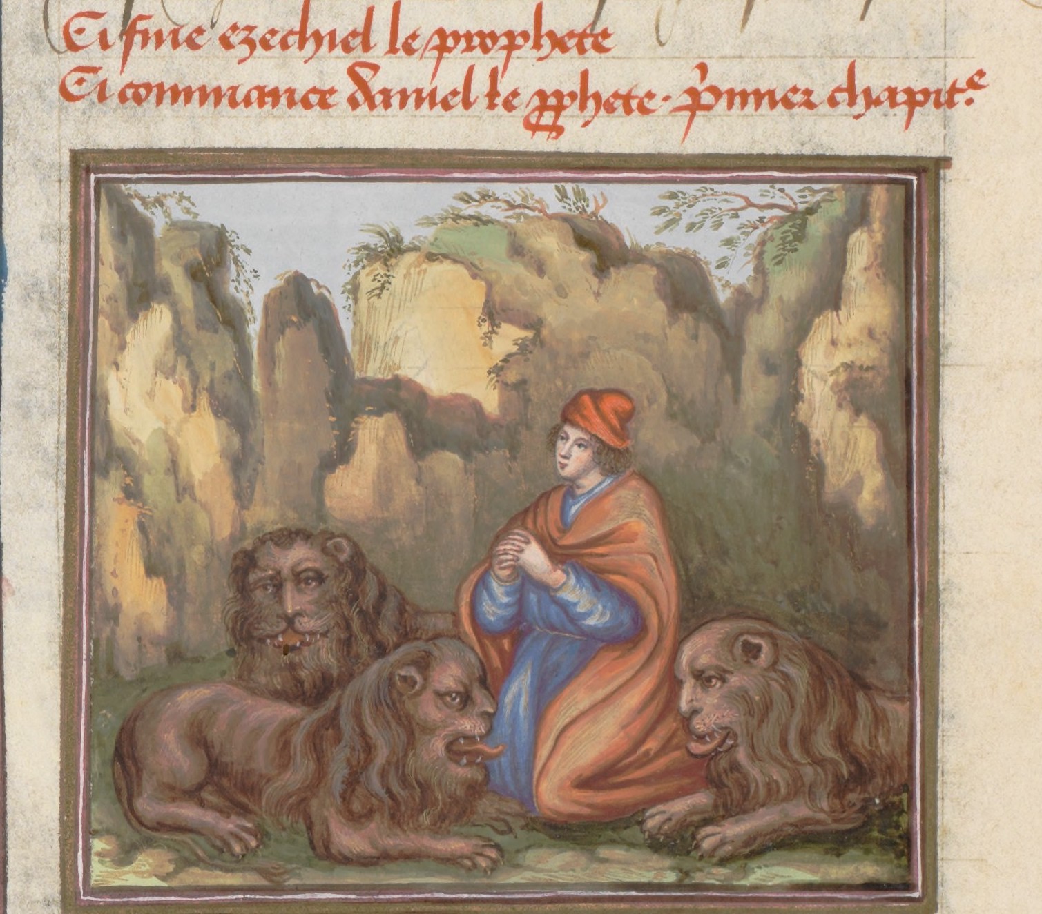 Daniel et lions. 